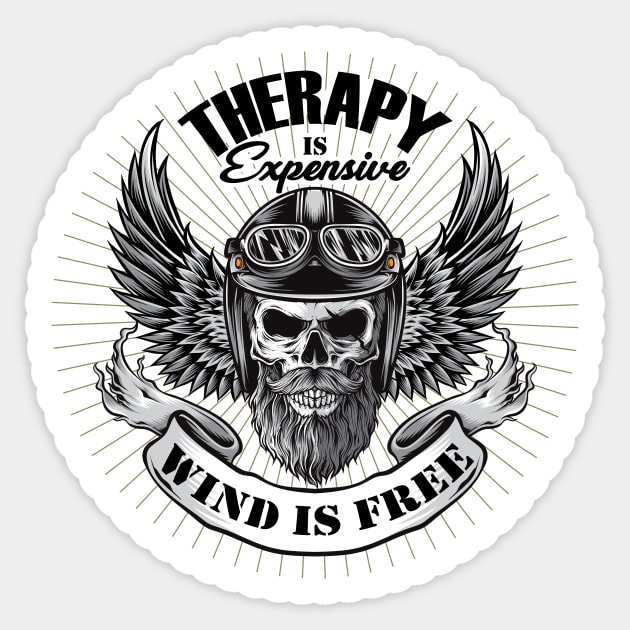 Therapy Is Expensive Wind Is Free Sticker by GShow